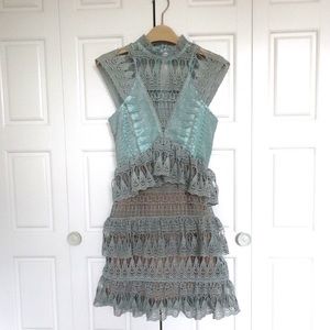 Tiffany blue lacey dress in size XS